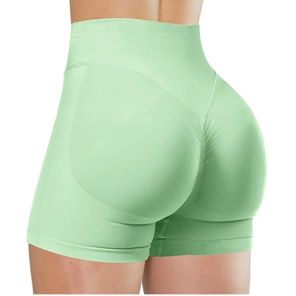 Summer High Waisted Yoga Shorts Fashionable and Sexy Running Fitness Pants Solid Color Yoga Leggings