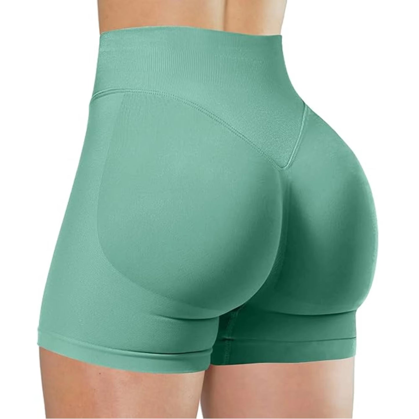 Summer High Waisted Yoga Shorts Fashionable and Sexy Running Fitness Pants Solid Color Yoga Leggings