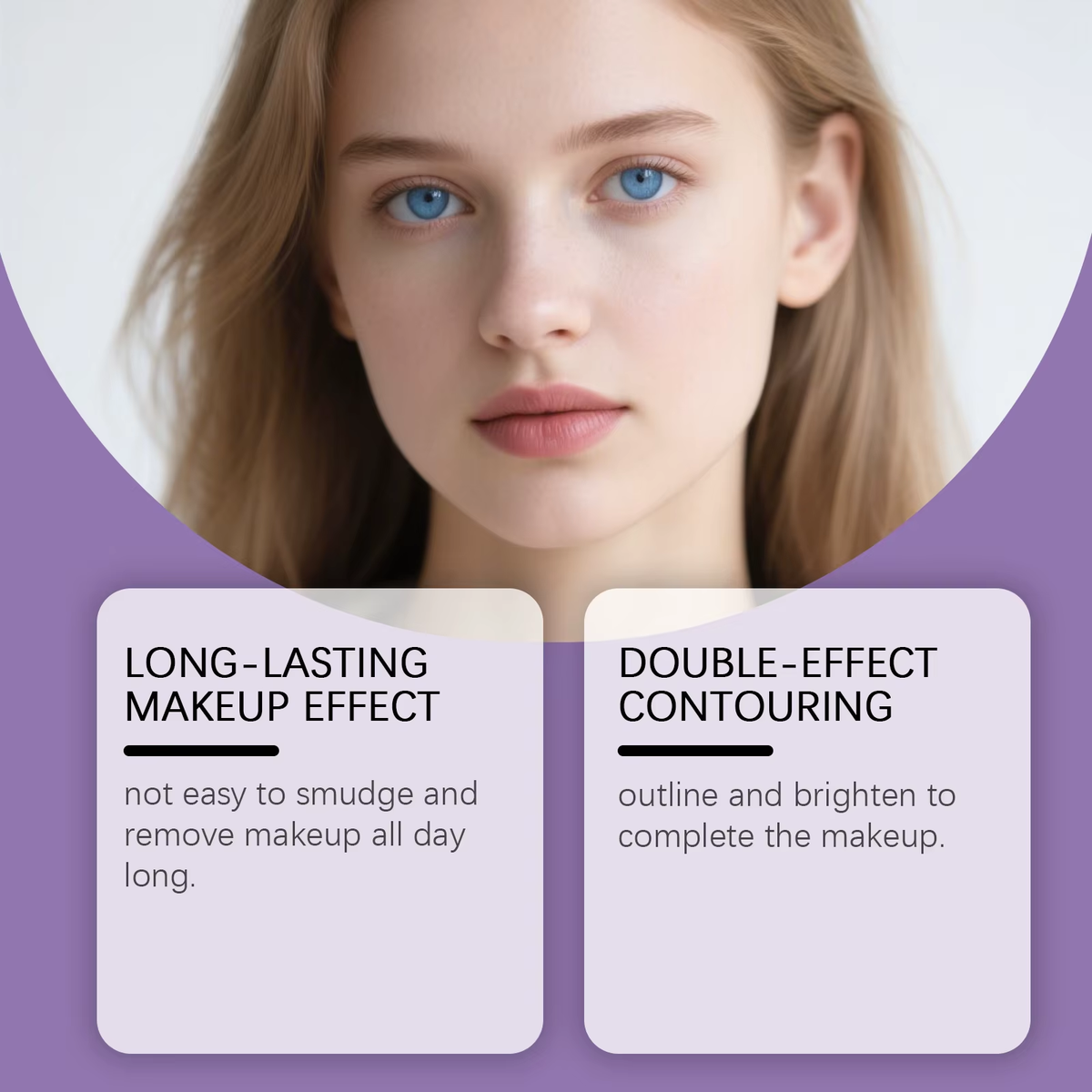 Concealer Contour Stick Waterproof,For Covers Skin Acne Scarring Flaw Sweat-Proof Nature Contouring Cosmetic Face Makeup Tool