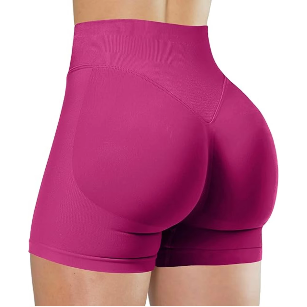 Summer High Waisted Yoga Shorts Fashionable and Sexy Running Fitness Pants Solid Color Yoga Leggings